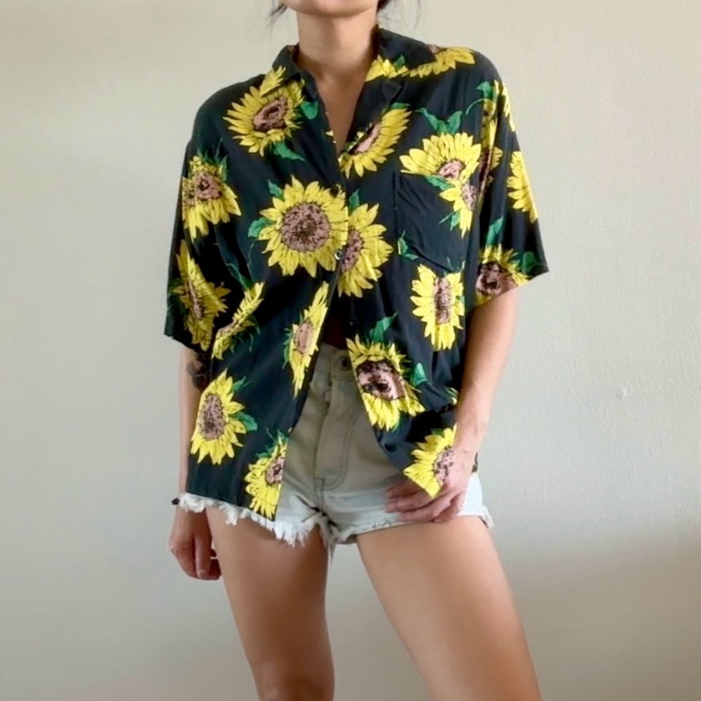 Sunflower Hawaiian Shirt